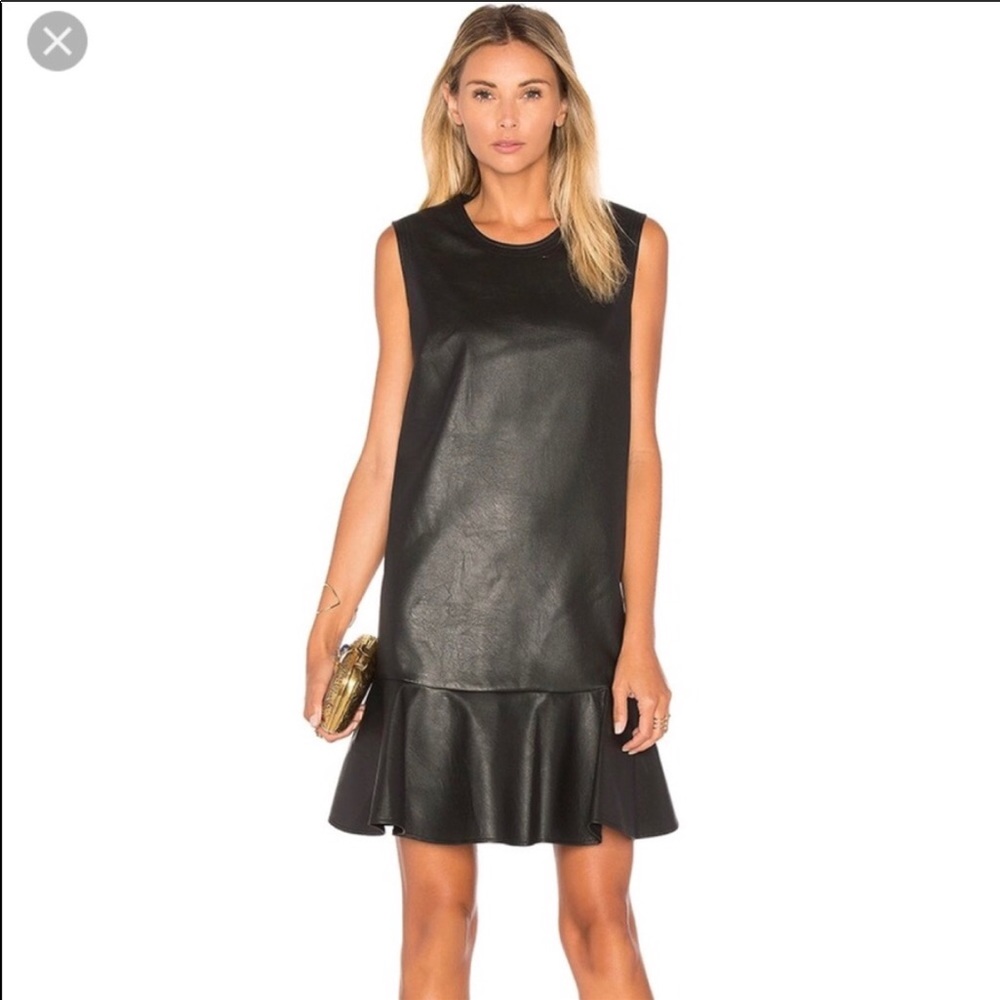 bCBGMax leather dress.